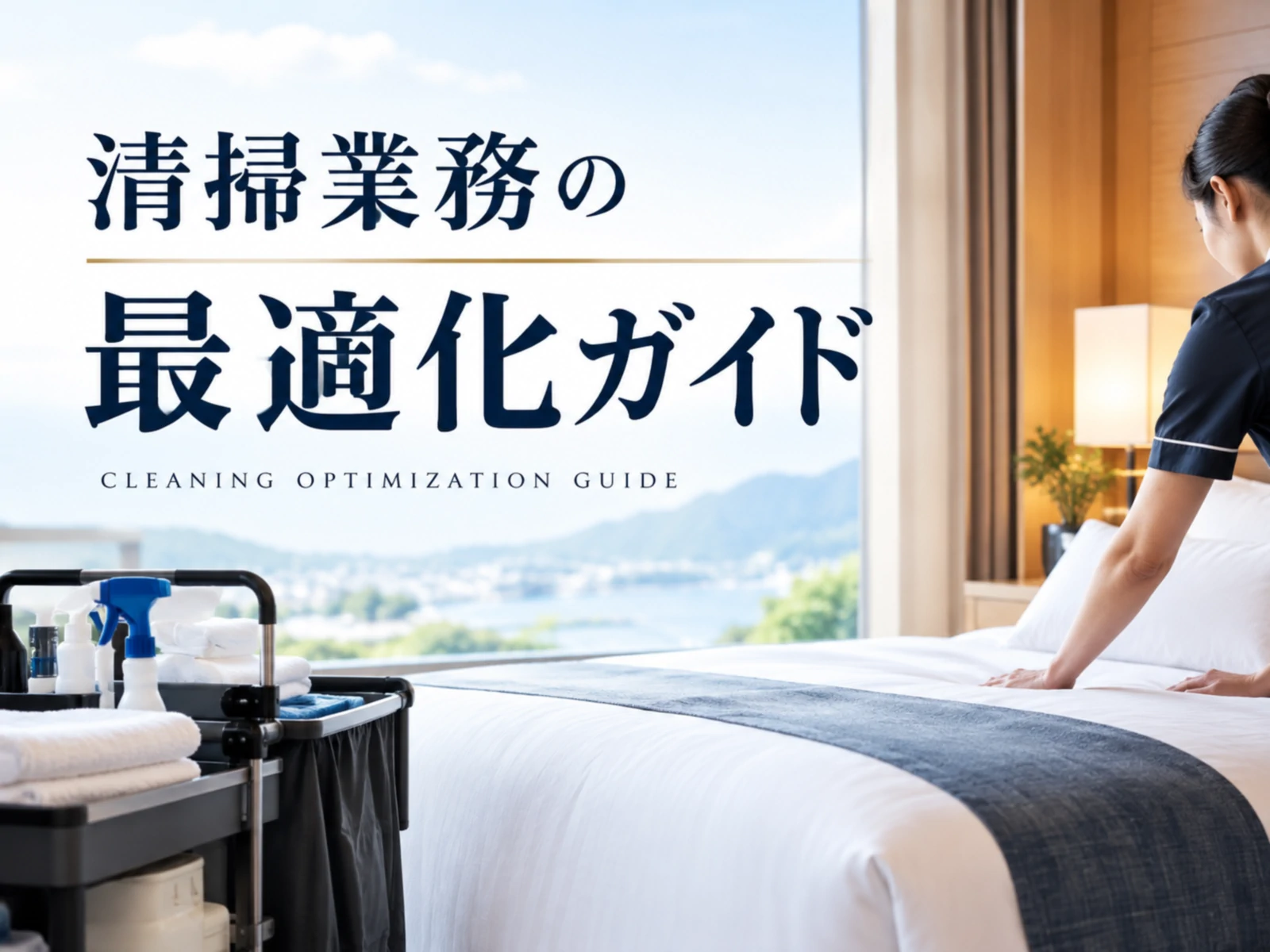 【無料配布】清掃の品質と生産性を両立｜ホテル・旅館の清掃最適化ガイド