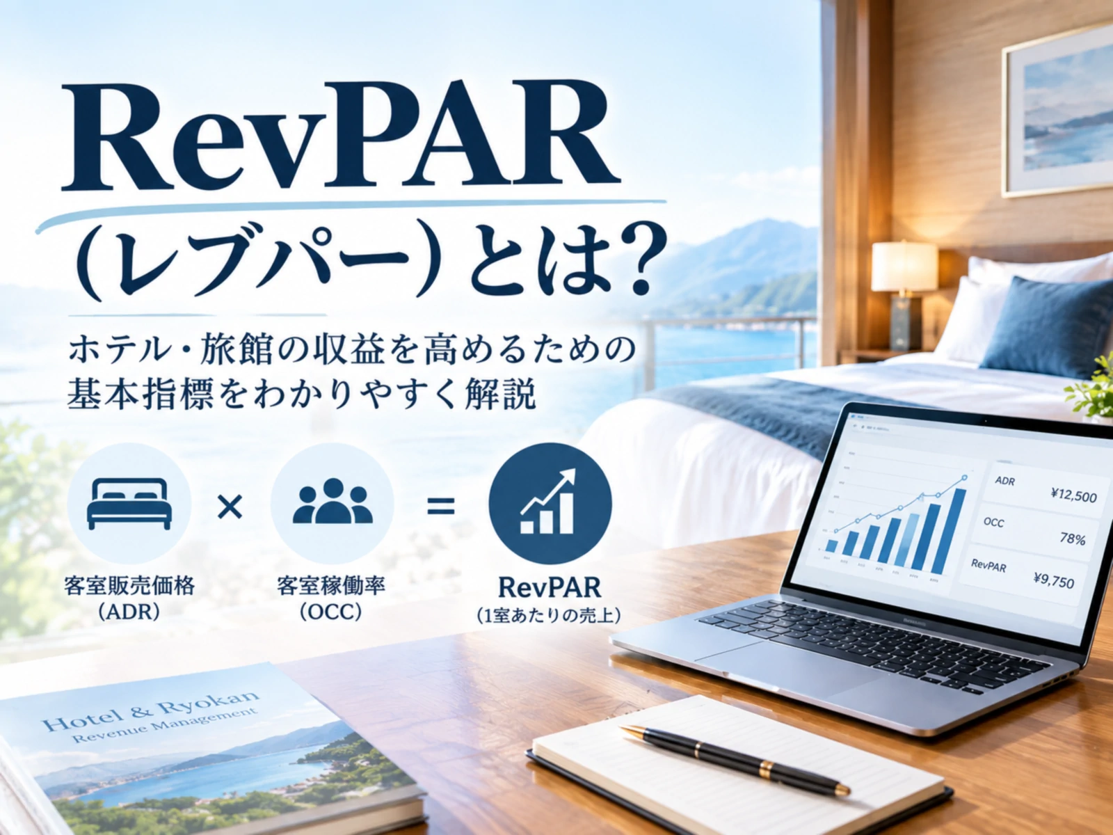RevPAR（レブパー）とは？計算式・目安・改善策【自動計算ツール付】