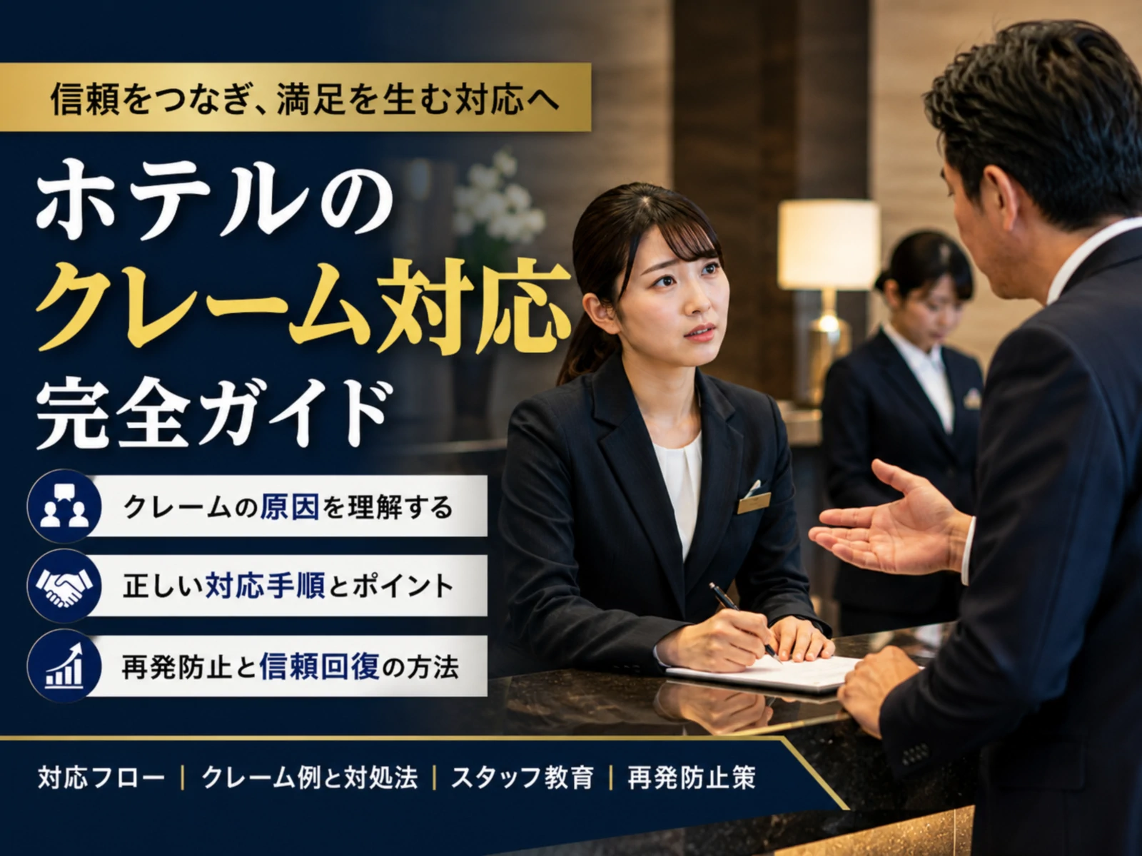 ホテルにクレームが入ったら？対応プロセス・NG対応・予防策【深掘り実践版】