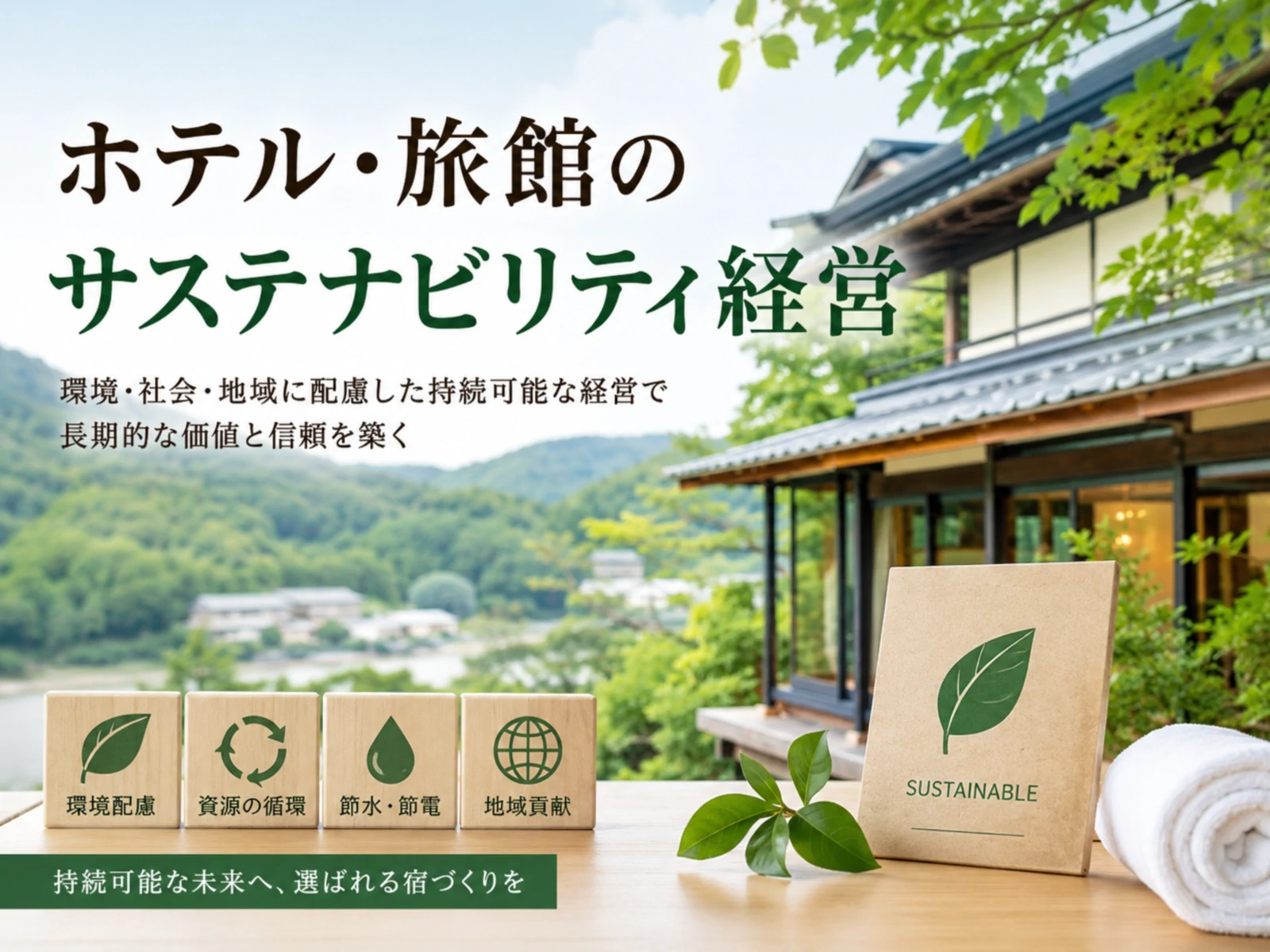 ホテル・旅館のサステナビリティ経営2026｜SDGs対応・環境配慮の実践ガイド
