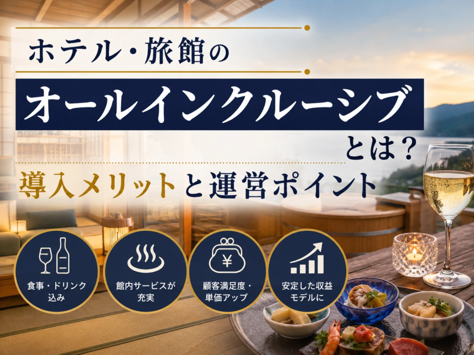 ホテル・旅館のオールインクルーシブとは？導入メリットと運営ポイント