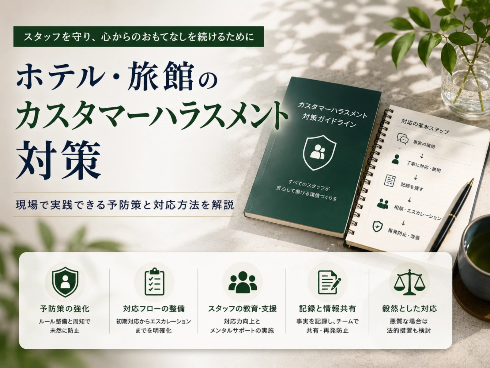 【2026年10月義務化】ホテル・旅館のカスハラ対策｜対応方法・事例10選