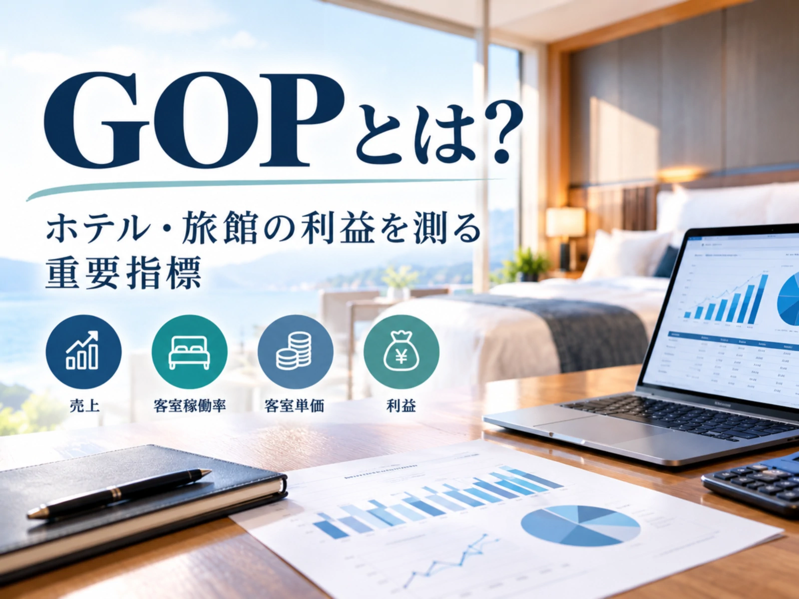 GOPとは？ホテル・旅館の利益を測る重要指標｜計算方法・GOP率・改善方法