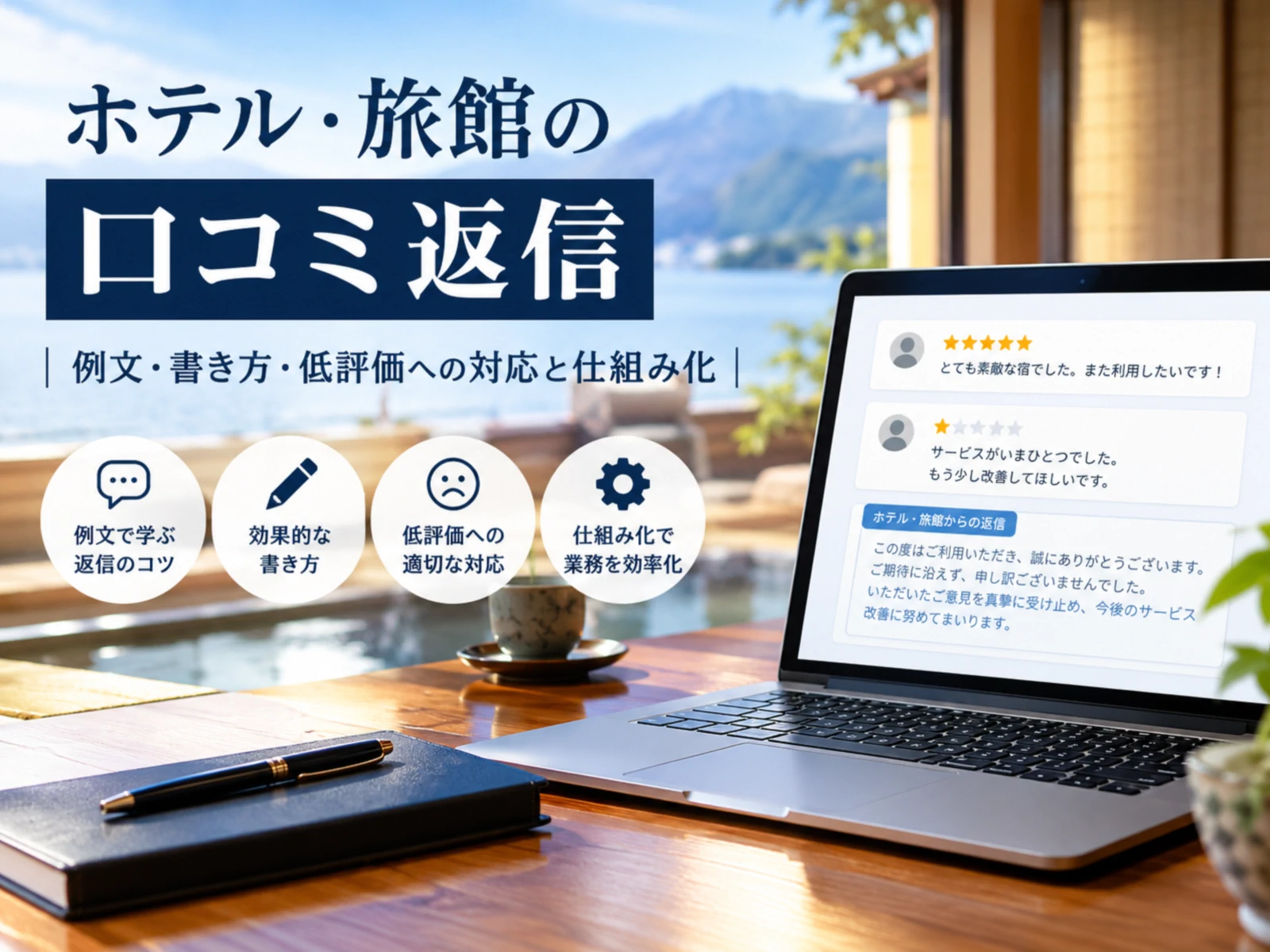 ホテル・旅館の口コミ返信｜例文・書き方・低評価への対応と仕組み化