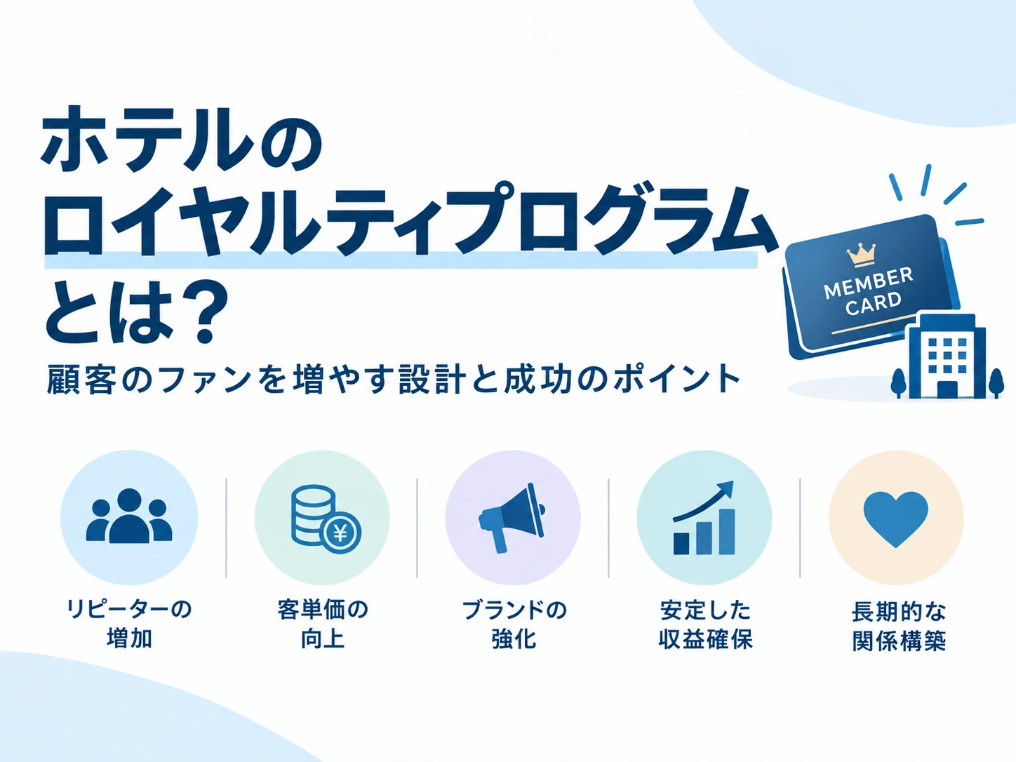 ロイヤルティプログラムとは？ホテル・旅館の設計5ステップ